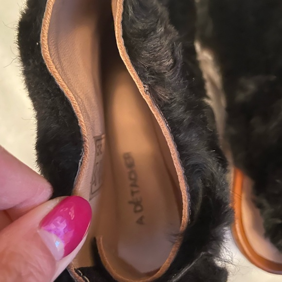 Rare, vintage A Detacher Leni dark fur Booties NWOT - Picture 4 of 16